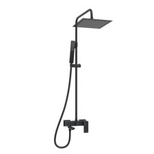 The shower system wasserkraft a277.255.218.bm, tropical shower, shower, black