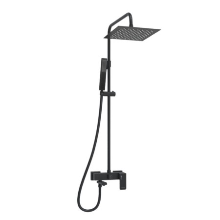 The shower system wasserkraft a277.255.218.bm, tropical shower, shower, black