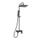 The shower system wasserkraft a277.255.218.bm, tropical shower, shower, black