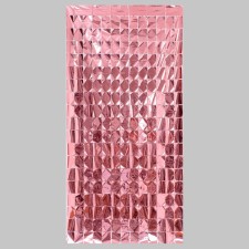 Festive curtain, 100 × 200 cm, color pink gold