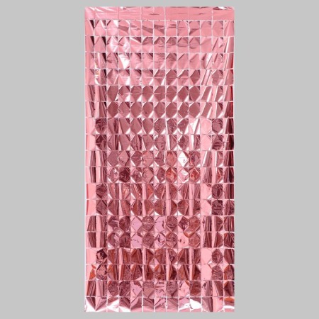 Festive curtain, 100 × 200 cm, color pink gold