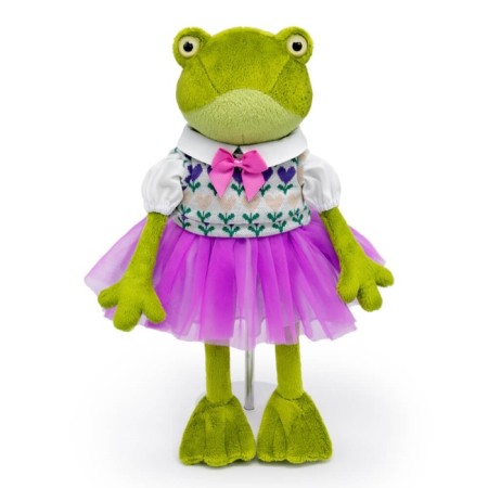 Soft toy "Olivia Kvakovskaya", with a jacquard vest, 16 cm
