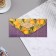 Money envelope "Happy Birthday!" Cutting off, congregation, embossing, apricots, 9.3x19 cm