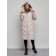 Coat insulated winter female, size 44, beige color