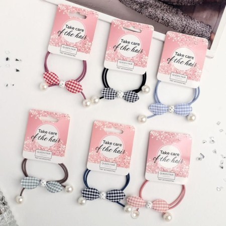 Hair elastic band "Samantha" bow Cell, mix-2
