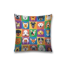 Pillowess decorative “barking friends”, on a zipper, size 45x45 cm