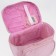 Cosmetic bag with a zipper, with a mirror, pink color
