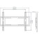 Kromax Ideal-101 ​​Black 32 "-90" Max.40kg, wall-mounted 1029516 TV