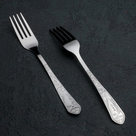 Dining room "Elegy", h = 20 cm, thickness 1.5 mm, silver color