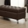 Rondel banquet with PM, 950 × 410 × 420 mm, eco -leather, color bitter chocolate