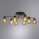Ceiling chandelier Arte Lamp Manchester A7045PL-8BK, E14, 8x40 W, 75x75x26 cm, black, copper