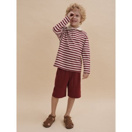 Polo -flooring Pelican boy, height 128 cm, burgundy color-6