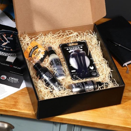 Gift box "100% man", black, 28.5 x 9.5 x 29.5 cm-4