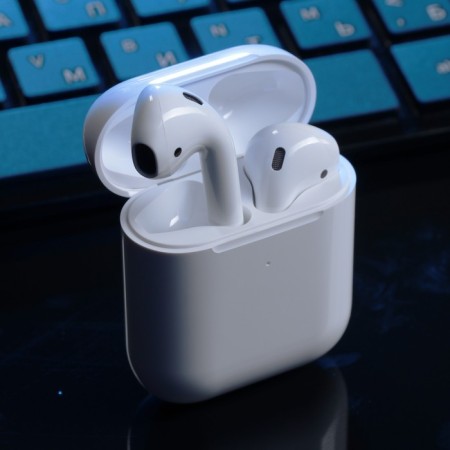 Wireless headphones Windigo W22, TWS, Bluetooth 5.0, 40/500 mAh, sensor, glossy, white-2