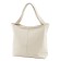 Female bag, artificial leather, beige 35x12x35 cm
