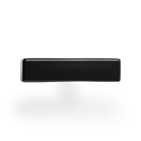 Pen button Square Cappio RSC008, stainless steel, black color black-4