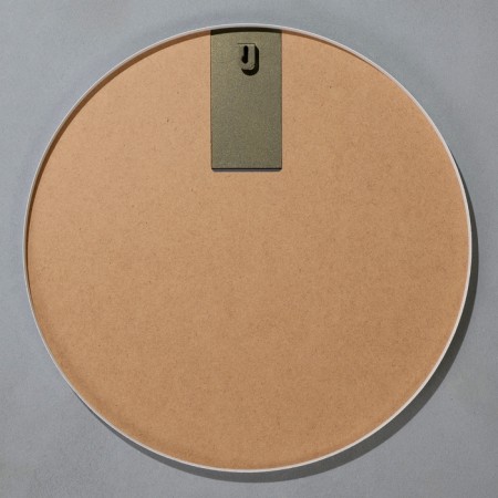 Wall mirror in a round case made of metal, d = 50, white-2