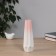 VAZA Ceramics Table "Heidi" City, 20.5x6.5 cm, white-pink