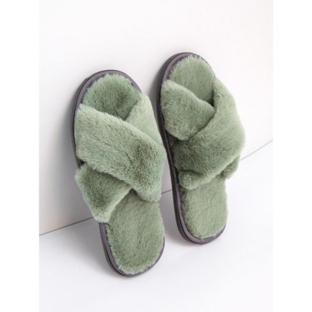 Slippers Women's Cross open nose, size 36-38, emerald color-1