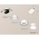 A set of built -in rotary lamp with acrylic Ambrella Light, Techno, XM8101524, color white sand
