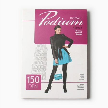 Tights Women's Podium Microfibra 150 den, black color (nero), size 2