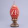 Decorative candle "Easter egg carved"