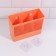 Organizer for storage "Classic", hinged, 3 sections, with an adhesive base, 18.5 × 14.3 × 7.5 cm, color mix