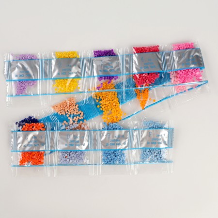 Diamond mosaic with partial filling for children. Dress the character "Princess"-4
