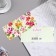 Money envelope "Universal" without inscription, flowers, green background