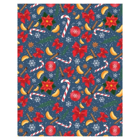 Pillow Golk "New Year's pattern with poinsettia, decorative, size 16x45 cm-1