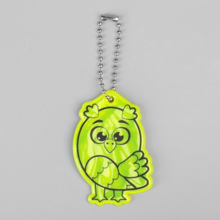 The reflective element "owl", bilateral, 4.2 × 6 cm, color mix-2