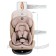 AMAROBABY BRILLANT, ISOFIX fastening, class D, group 0+/1/2/3 (0-36 kg), beige color, beige