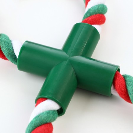 Toy training cable "winter eight", up to 20 cm, 100 g, red/white/green 79161-2