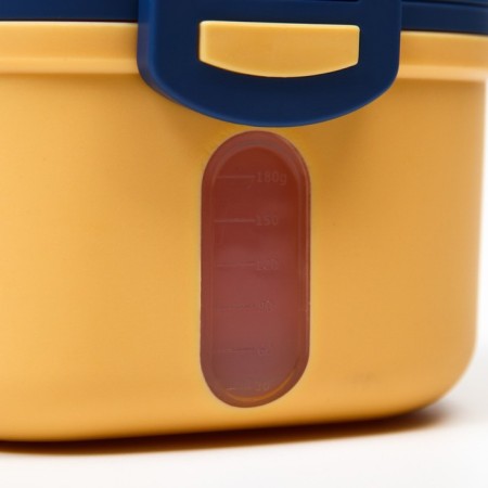 Container for storing baby food "Crown", 240 gr., Yellow color-10
