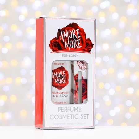 Gift set Female amore More, shower gel 250 ml, perfumery water 30 ml-2