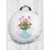 Pillow Siddle "Flowers in a Vase", decorative, D = 52 cm