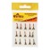 Mormyshka tungsten Marlin’s OSK 2 mm, 0.5 g, red 12, assorted color, 15 pcs