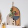 Decorative wood hooks "Flower abstraction" 1.5x19.5x23.5 cm