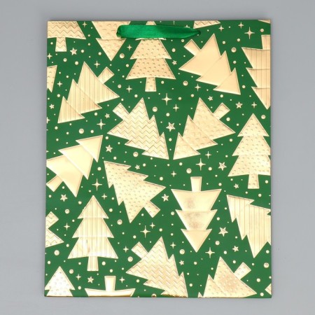 Package Gift New Year's "Christmas trees" 32 x 26 x 10 cm, New Year-4