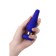 Anal plug Classic, silicone, blue color, 11.5 cm, d = 3.7 cm