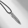 Kulons "Demetrons" Pistol and bullet, black color in gray-silver, 45 cm