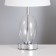 Table lamp "Isolda" 1x40W E27 transparent 22.5x22.5x38cm