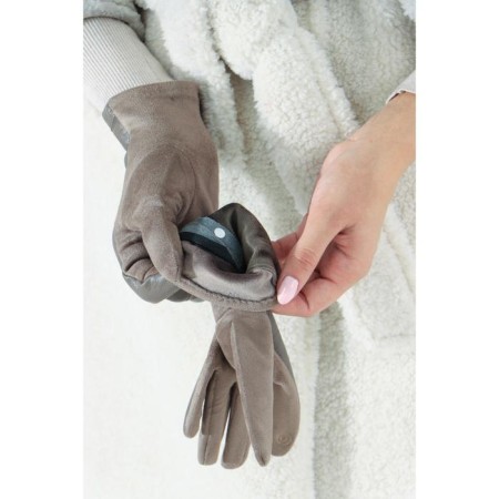 Gloves are female, dimensionless, without insulation, beige color-2