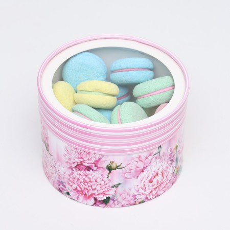 Box for Makarun Tubus with the Flower Paradise window 16 x 16 x 9 cm-1