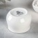 Porcelain sauce with a spoon Wilmax, 130 ml, d = 7 cm, white color