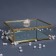 Organizer for storage "Mountains", with a lid, glass, with a mirror -bottom, 1 section, 20 × 16 × 6.5 cm, the color is transparent/copper