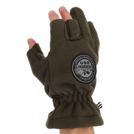Siberian trail gloves - Profi 3 Cut Gloves, Windback, Haki, Size XL (10)-1