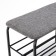 LAKSI shoe stand, 640x310x460, black matte/linen gray