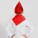 Pioneer set: tie, cap, red color