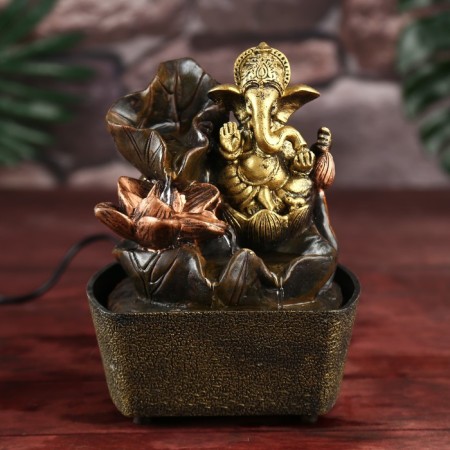 The desktop fountain from the Ganesha network in the lotus 21.5x16x13 cm